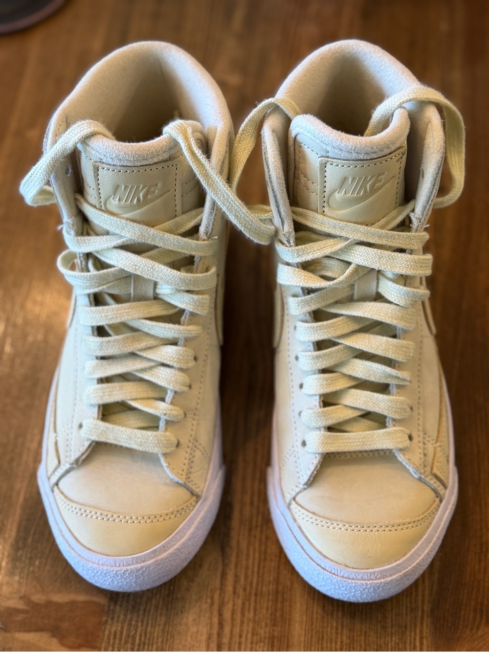 Nike Women’s High-Top Sneakers in Beige/Cream